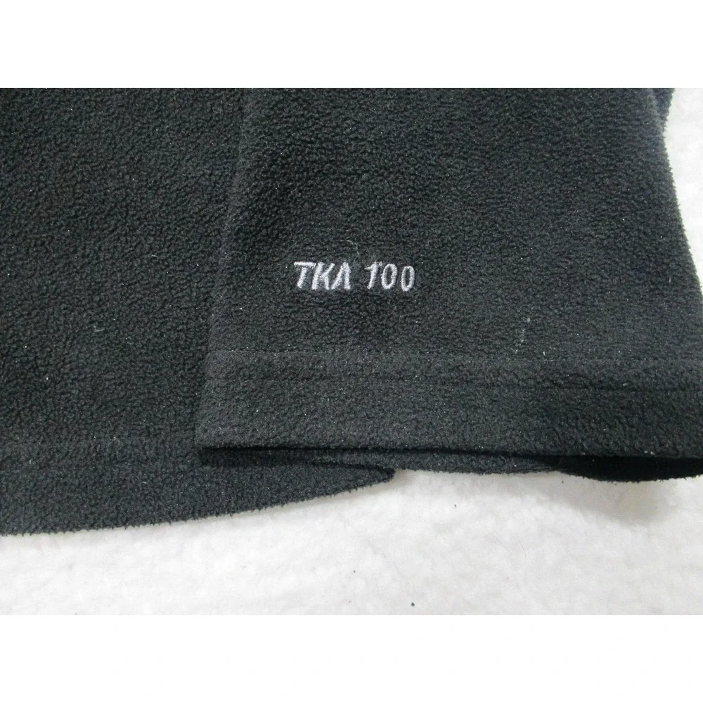 The North Face Sweater Womens Large Black TKA 100 Quarter Zip Fleece‎ Pullover - Picture 3 of 10